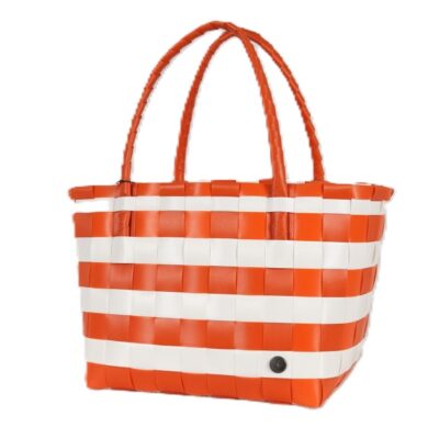 Spirit Orange/White Stripes Recycled Tote