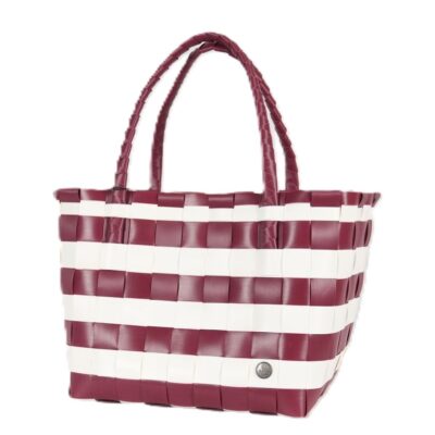 Spirit Burgundy/White Stripes Recycled Tote