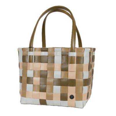 Color Block Khaki Mix Recycled Tote