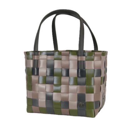 Color Block Green Camo Mix Recycled Tote