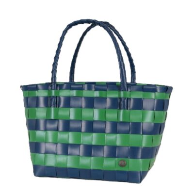 Paris Brights Dark Blue/Just Green Recycled Tote