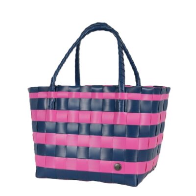 Paris Brights Dark Blue/Pink Recycled Tote