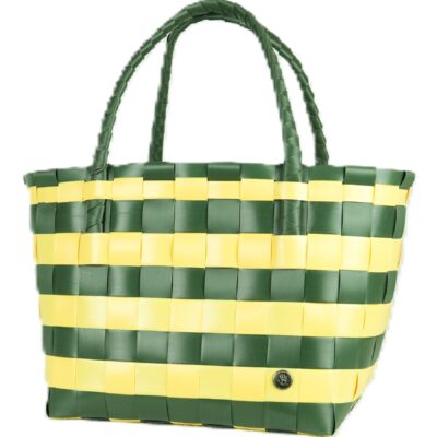 Spirit Forest Green/Sunflower Yellow Stripes Recycled Tote