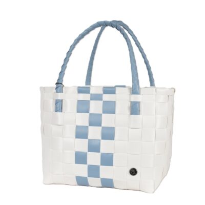 Paris Whites Faded Blue Recycled Tote