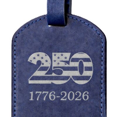 America's 250th Leather Luggage Tag