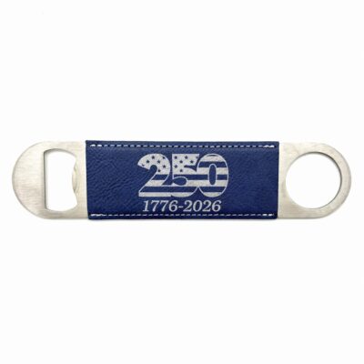 America's 250th Leatherette & Stainless Steel Bottle Opener