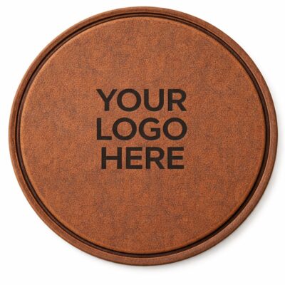 Custom Leather Coaster Round or Square